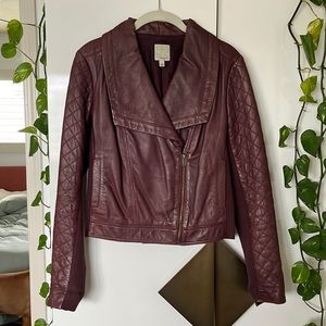Halogen women’s leather jacket